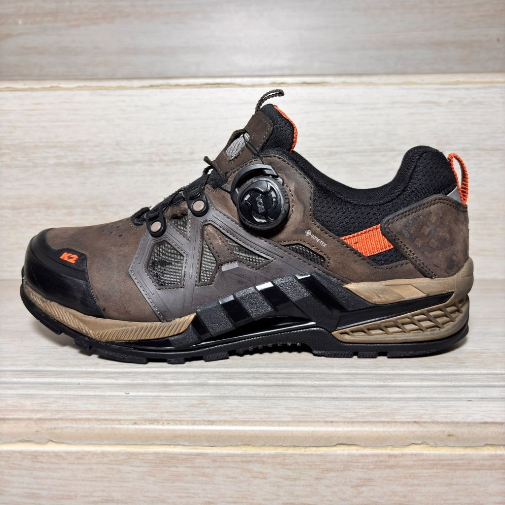 SEPATU OUTDOOR TREKKING HIKING & RUNNING K2 BOA SYSTEM / TALI PUTAR SECOND ORIGINAL  [ MURAH ]