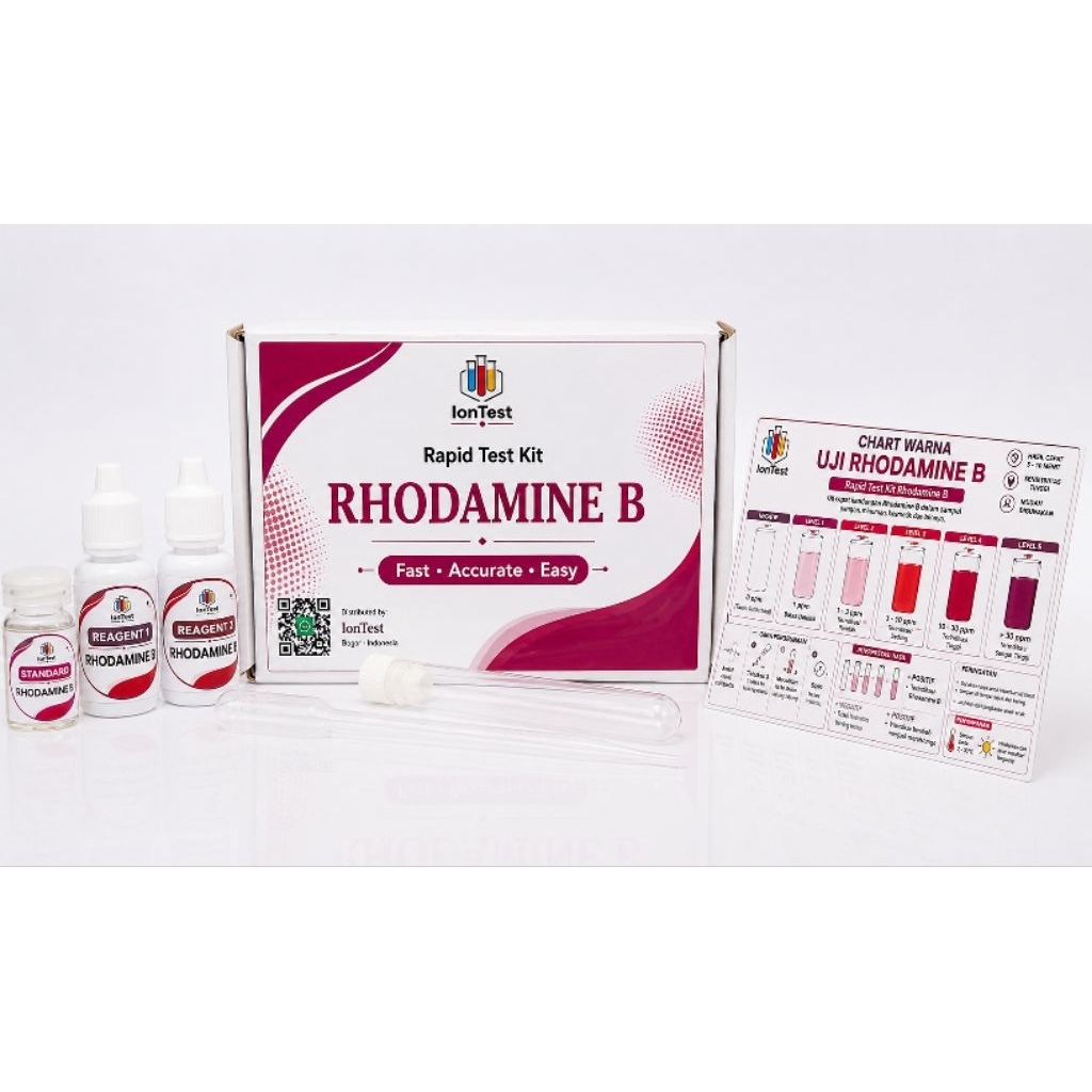 Test Kit Rhodamine B / Rapid test kit uji Rhodamin B