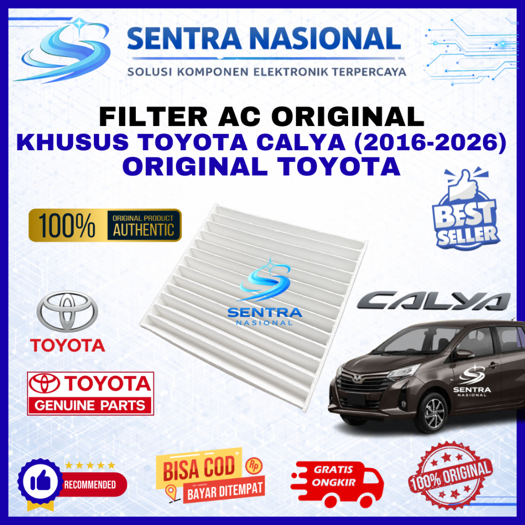 FILTER AC TOYOTA CALYA 2016-2026 ORIGINAL | AC FILTER KABIN TOYOTA CALYA ASLI 2016 s/d 2026  | CABIN