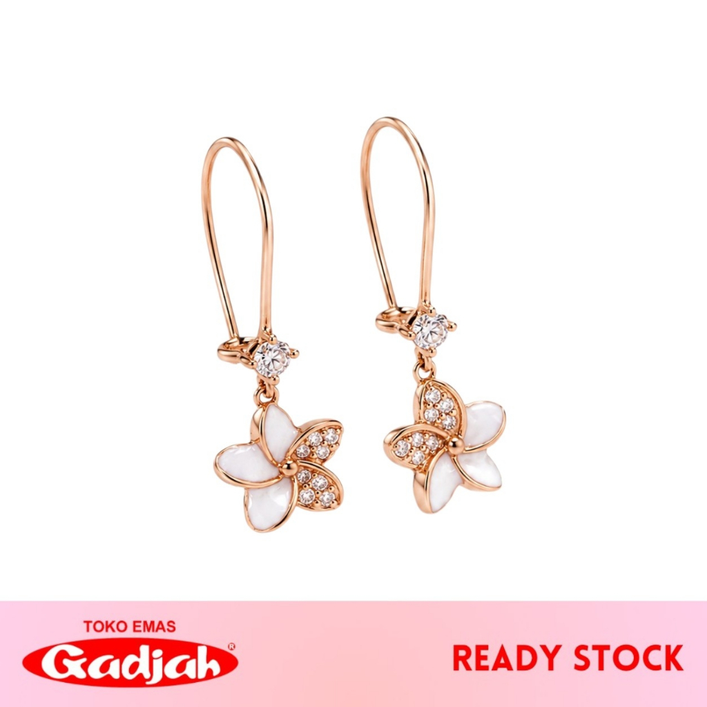 Anting Emas Kawatan Bunga Jepun- Toko Emas Gadjah