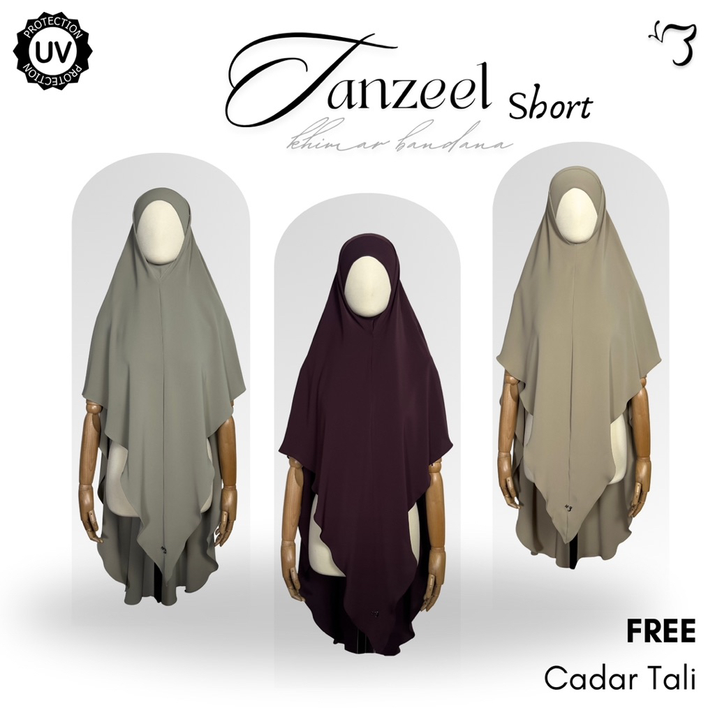 Bonavista - Khiban Tanzel SHORT (FREE TALI CADAR) khimar bandana bonavista Khiban tanzel