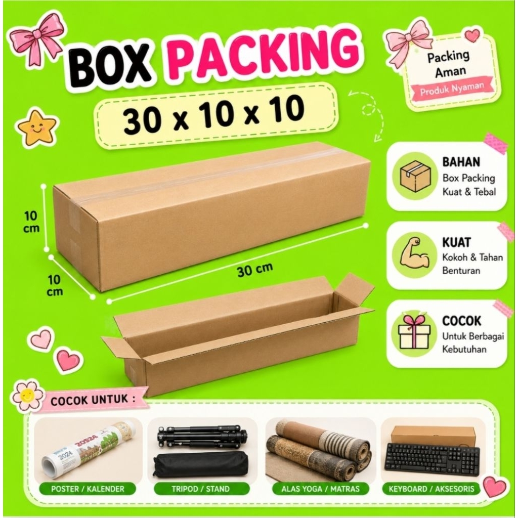 Kardus BOX POLOS 30X10X10