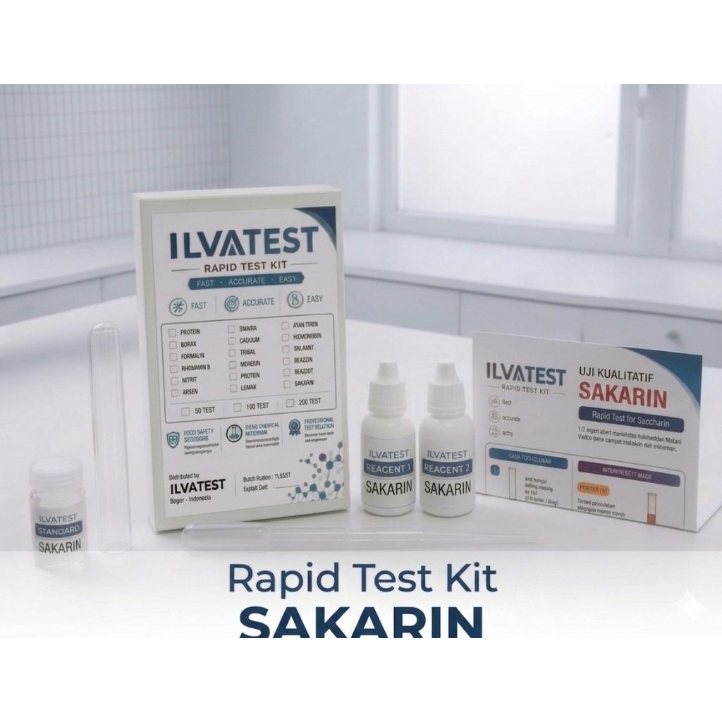 Rapid Test Kit Sakarin / Test kit uji Sakarin