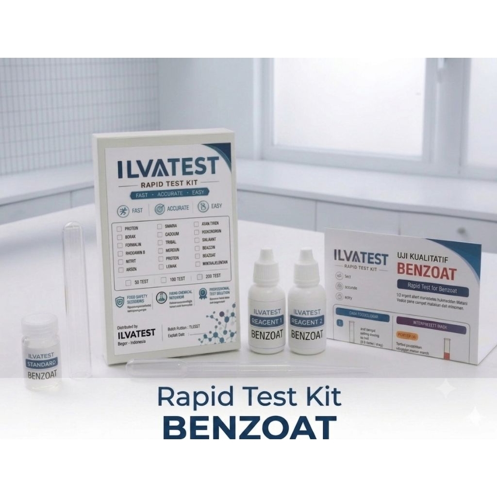 Rapid Test kit Benzoat / Test kit uji Benzoat
