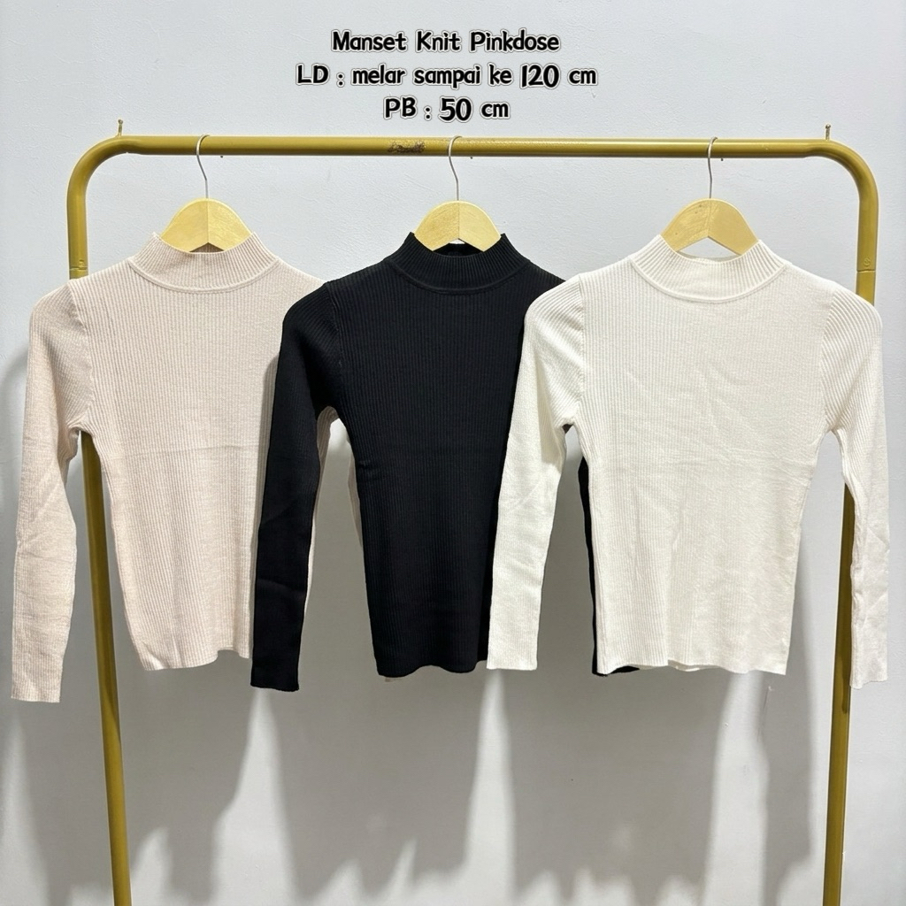 Manset Knit Pinkdose