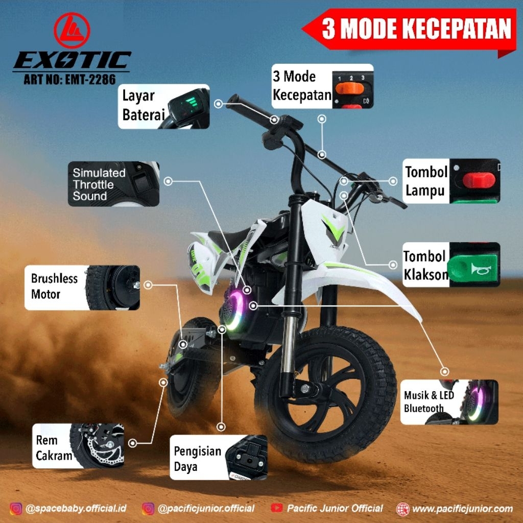 trail listrik anak