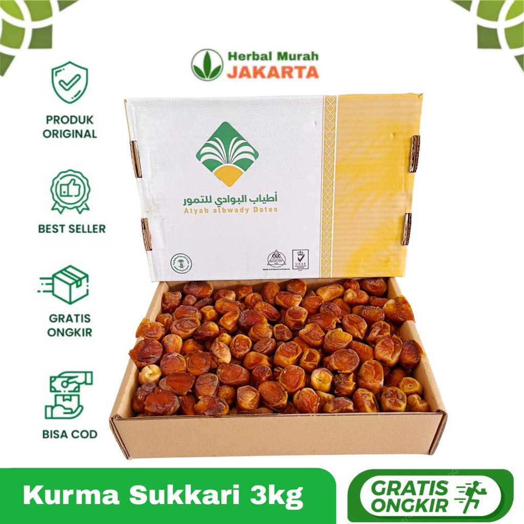 King Dates Kurma Sukkary Al Qasim Premium 3kg Kurma Raja Sukari Legit High Quality