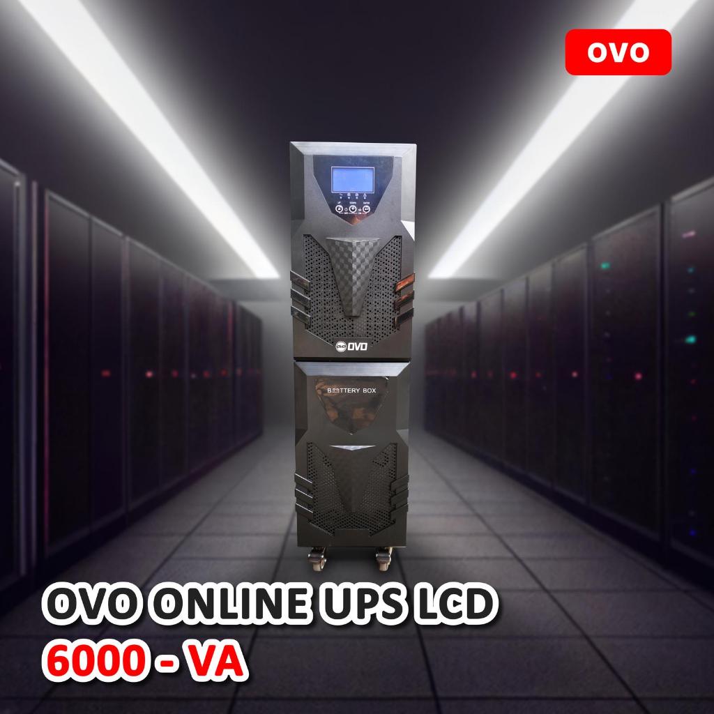 OVO ONLINE UPS 6000 VA with LCD Display | UPS ONLINE LCD | ONLINE UPS LCD OVO 6000VA