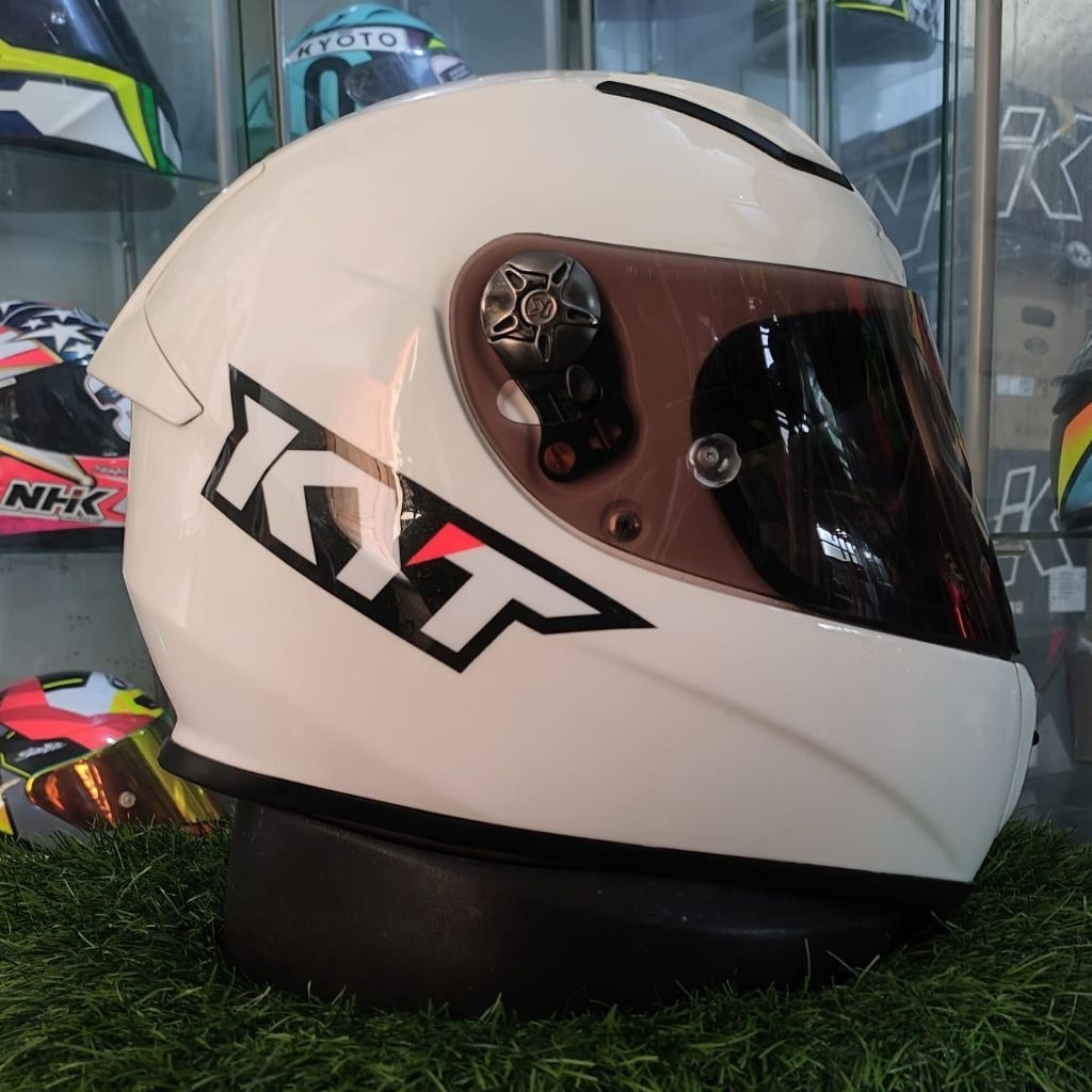 KYT KR 1 SOLID WHITE SECOND ORIGINAL KYT