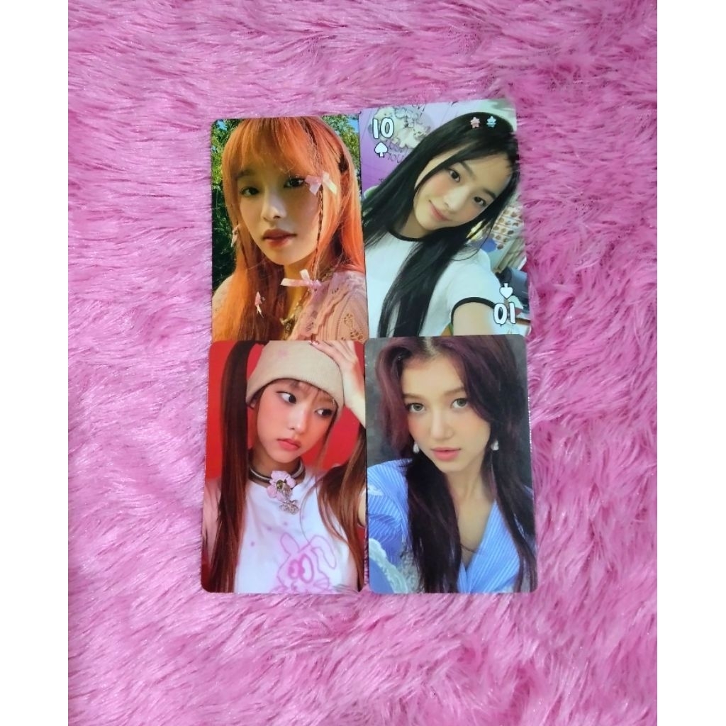 photocard official newjeans minji haerin danielle & chuu loona