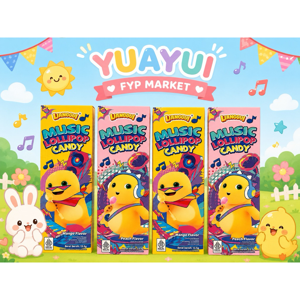 LIANGGUI MUSIC LOLLIPOP CANDY - permen musik viral rasa baru