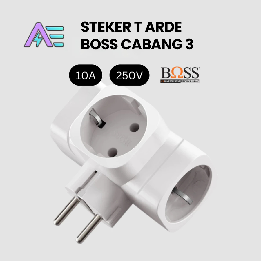 BOSS Steker T Arde Cabang 3 10A 250V