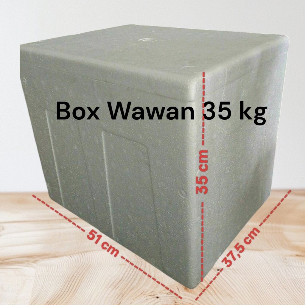 BOX WAWAN STYROFOAM Box Es Batu Kotak Pendingin Cooler Box Ikan