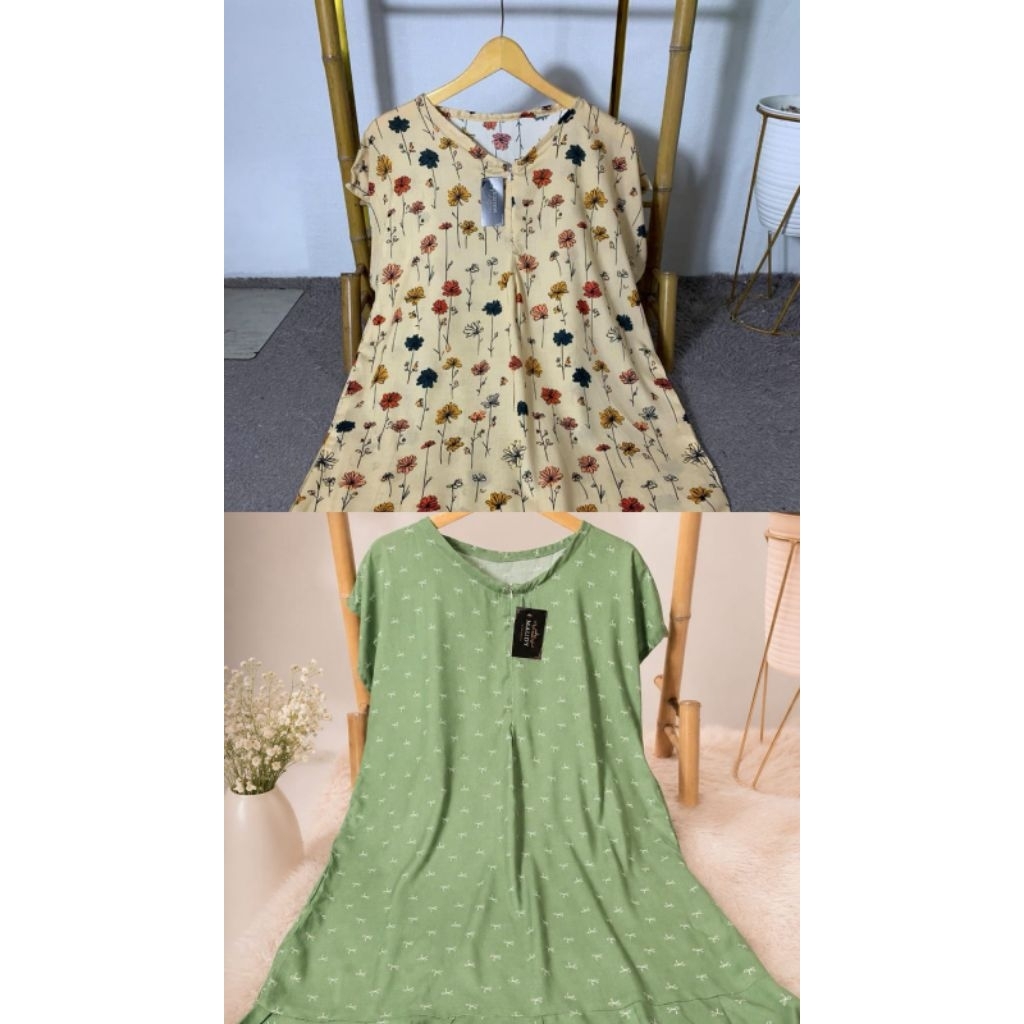 Dress Ruffle Rayon Viscose