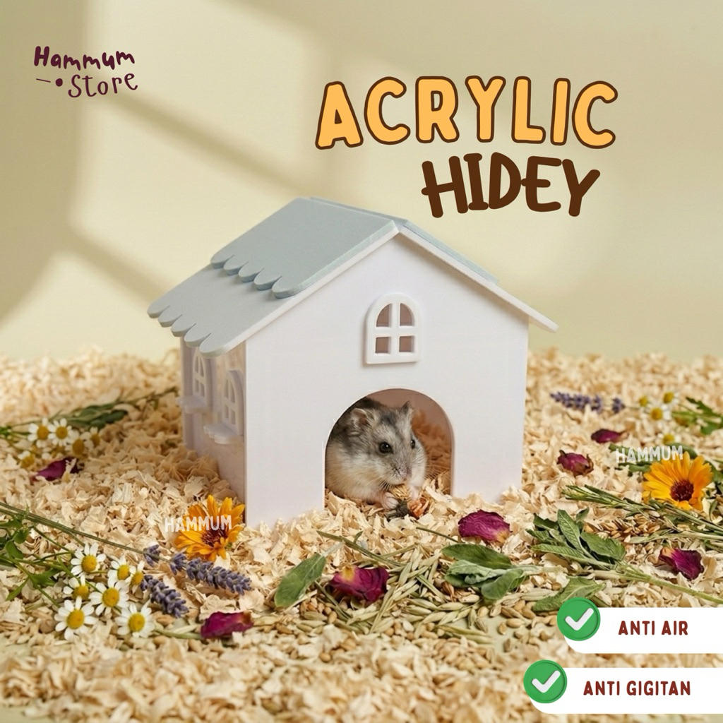 Rumah Hamster | Hamster Hideout | Acrylic Hideout Hamster Dwarf Syrian | Rumah Kandang Hamster