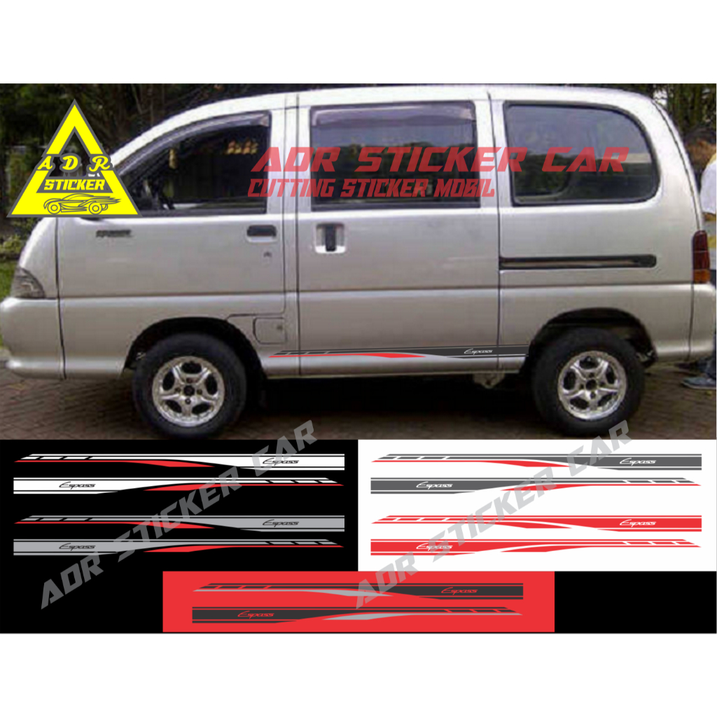 terbaru sticker mobil espass cutting stiker body samping mobil daihatsu espass