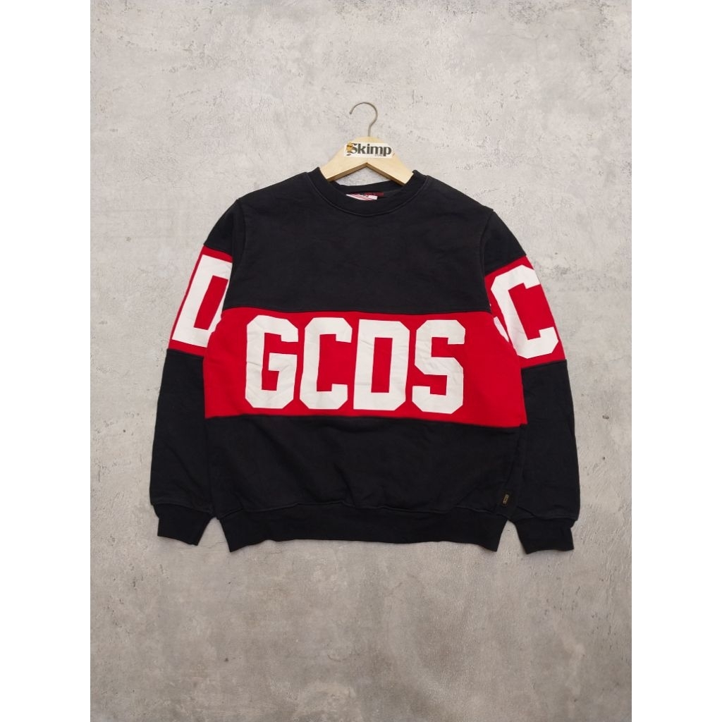Crewneck GCDS Original CLG Authentic Black Red