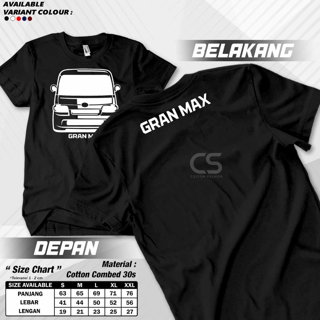 KAOS BAJU MOBIL GRANMAX GRAN MAXKAOS DISTRO DRIVER MUDA GRANDMAXKAOS GRAN MAX