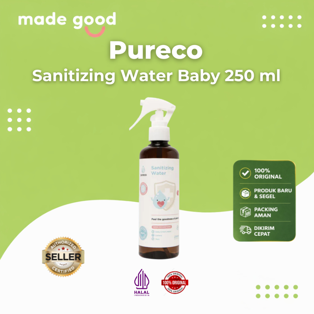 Pureco Sanitizing Water Baby Kids Cutlery Toys Sanitizer 250 ml