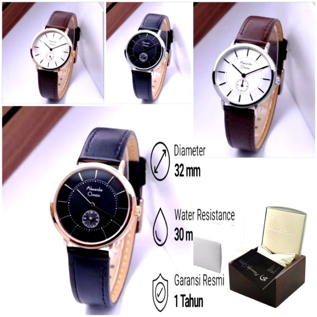 AC8493 Jam Tangan Wanita Alexandre Christie AC 8493 Original