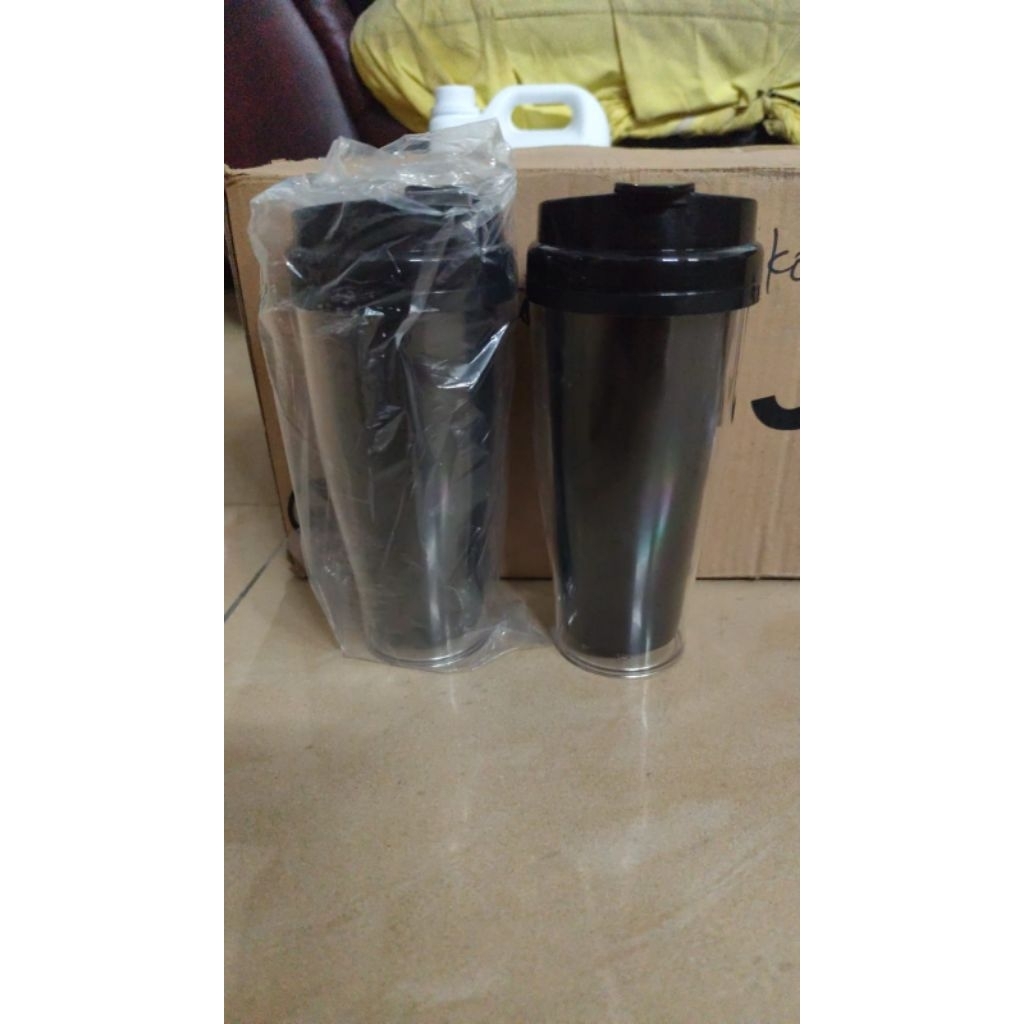 Tumbler Custom + Packaging Dus Motif & Pita Cantik