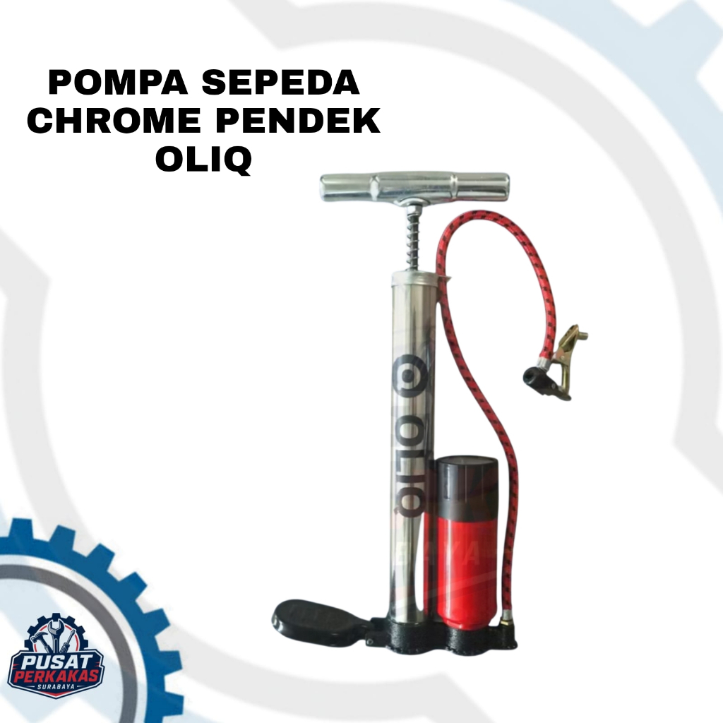 POMPA SEPEDA OLIQ/ POMPA SEPEDA CHROME PENDEK MINI OLIQ/ POMPA SEPEDA MINI OLIQ/ POMPA TANGAN
