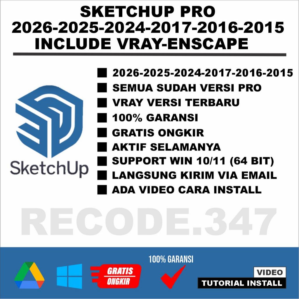 SketchUp Pro 2026 2025 2024 2017 2016 2015