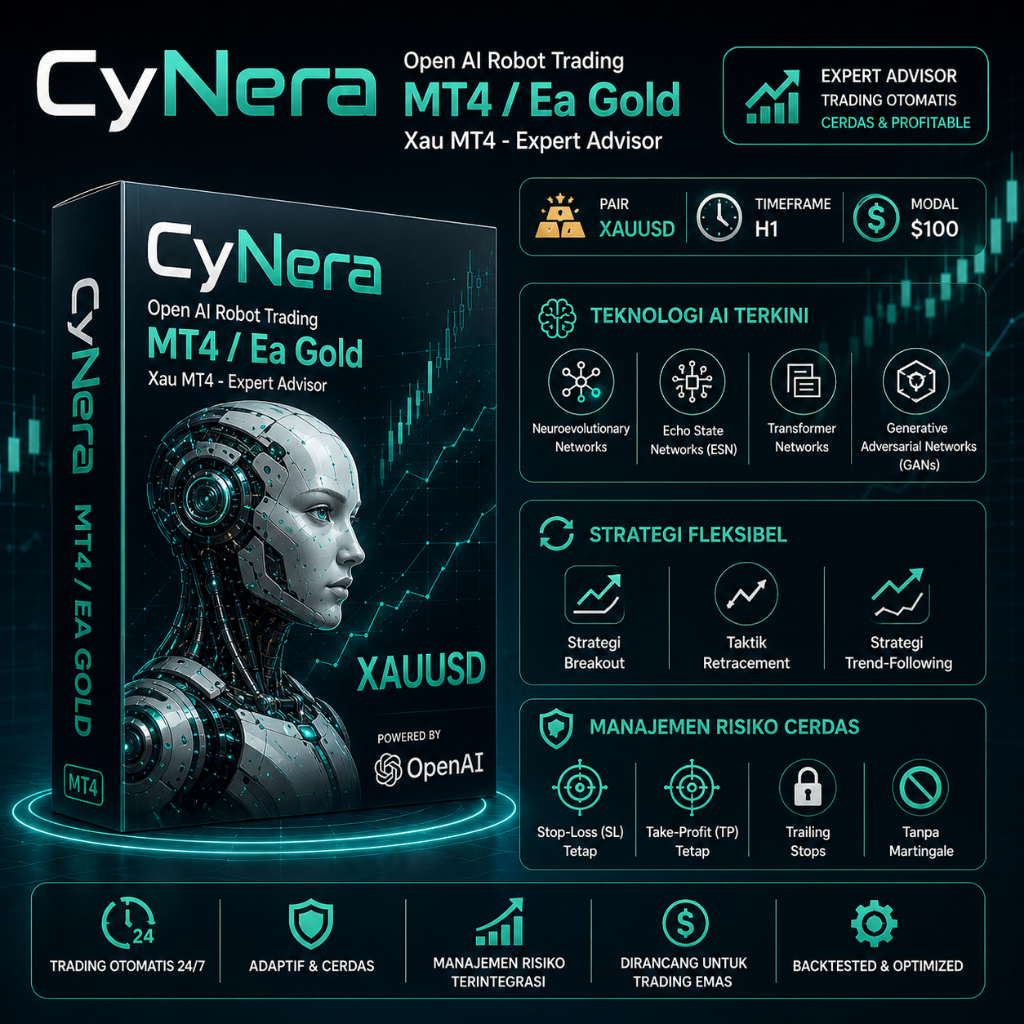 CyNera Open AI Robot Trading MT4 / Ea Gold Xau MT4 - Expert Advisor