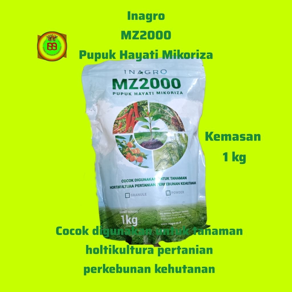Pupuk Hayati Mikoriza Inagro MZ2000 kemasan 1 kg.