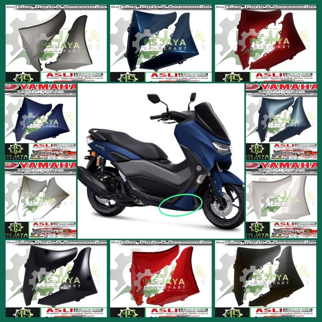 MOLE SIDE COVER SAYAP BAWAH ALL NEW NMAX 155 CONNECTED KANAN KIRI ORIGINAL YAMAHA B6H-F171L-00 B6H-F