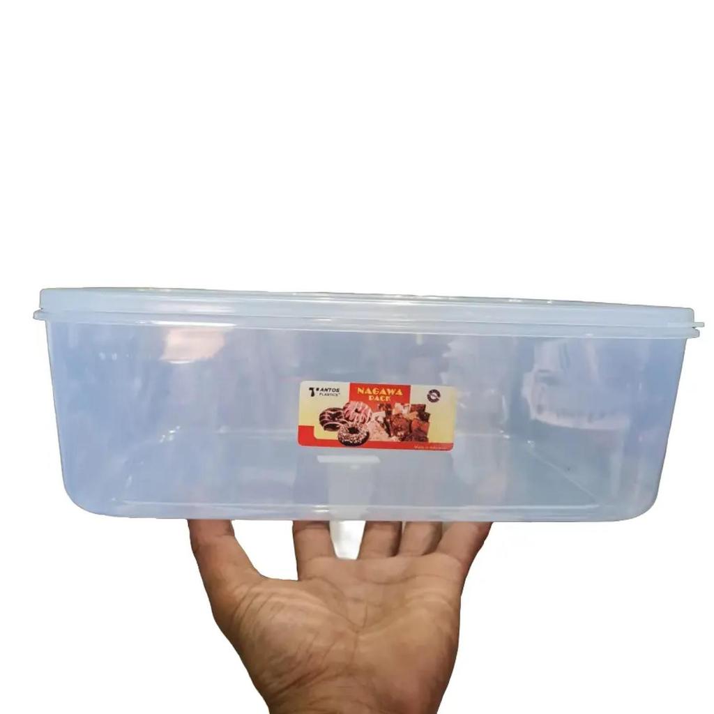 TANTOS Nagawa Pack Food Box 3500 ML ( 5212 ) Tempat Kue Donat Makanan Plastik Food Grade BPA Free