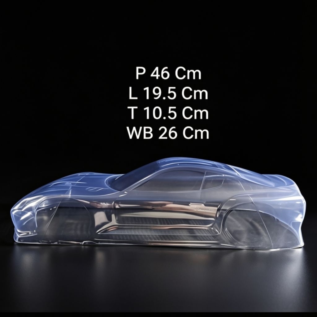 Body Clear RC 1/10 Toyota Supra WB 26cm