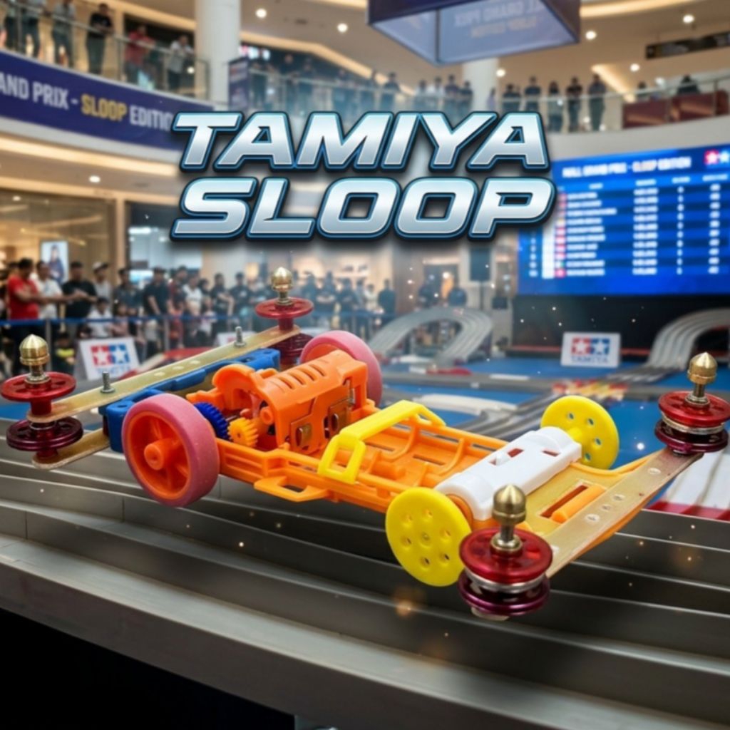 Mainan Mobilan Tamiya Sloop Speed Mini 4wd/2wd Kencang(SELAMA MASIH TAMPIL BARANG READY)
