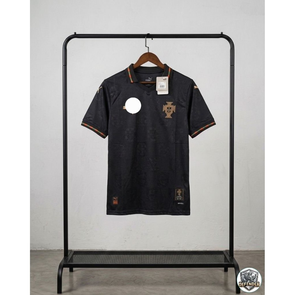 Jersey Portugal away hitam Player issue
