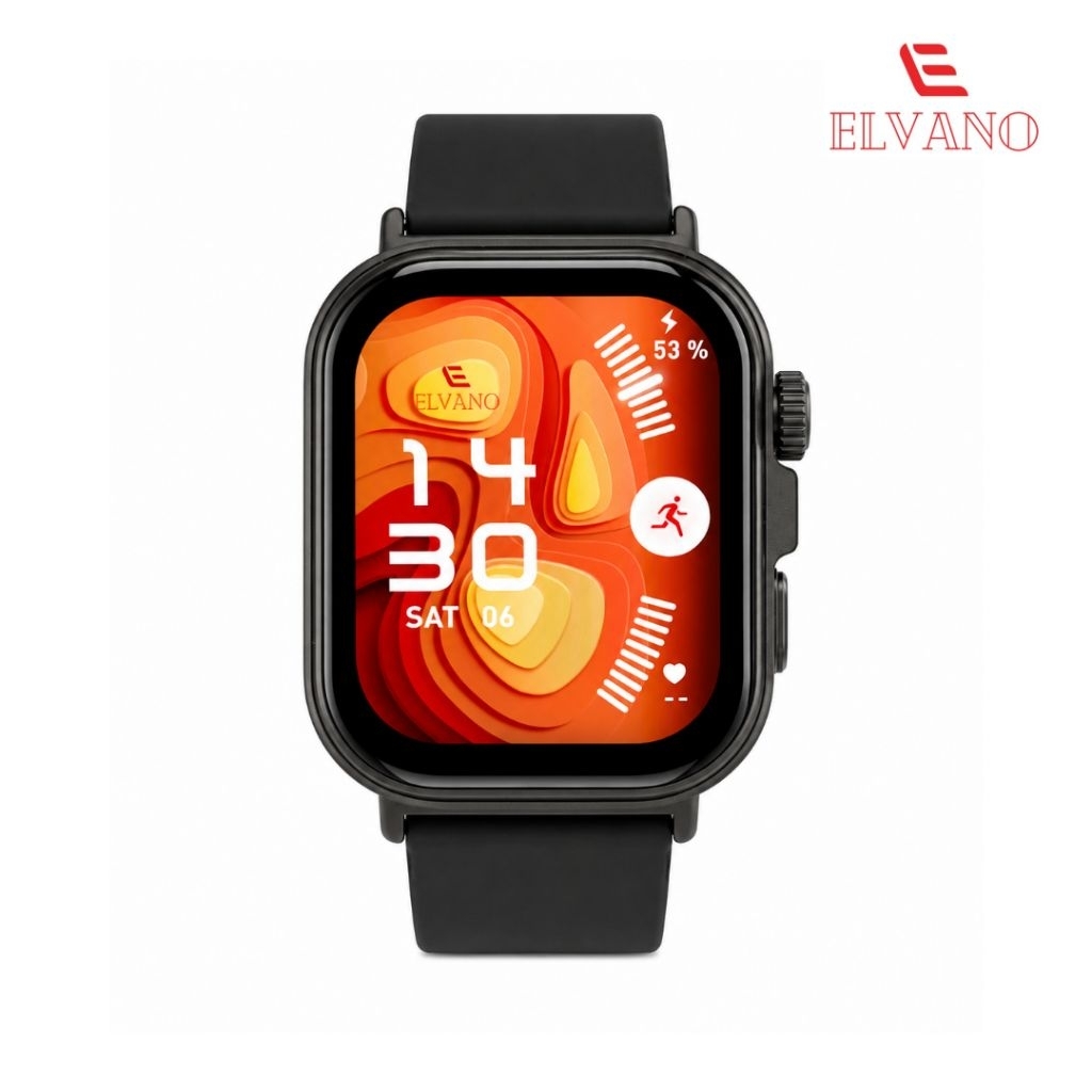 Jam Tangan Smartwatch ELVANO SW01 Black