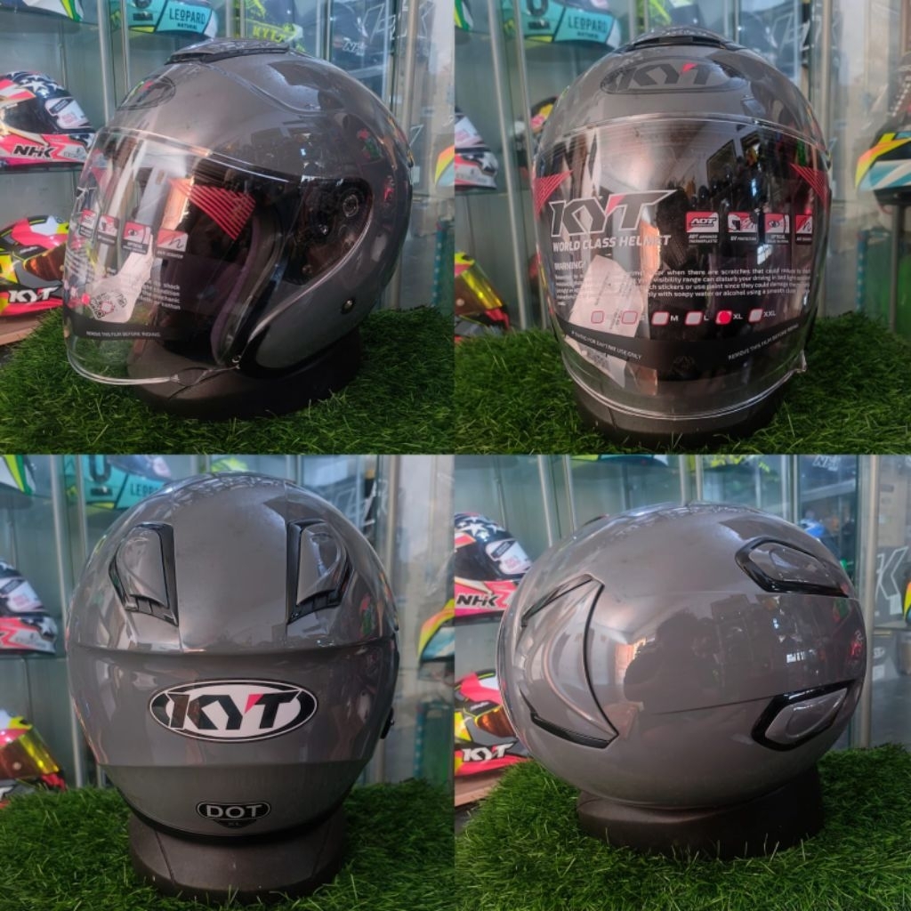 KYT KYOTO GREY GLOSSY ORIGINAL KYT