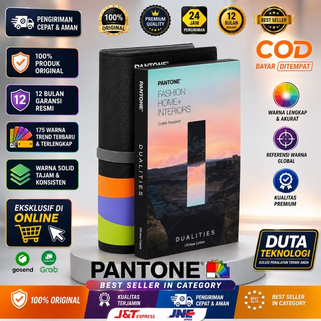 Pantone FHIC200C Cotton Passport – Buku Kain Warna Fashion & Tekstil (Original)