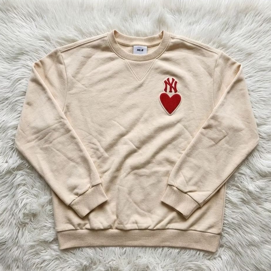 MLB Sweatshirt Cream Preloved
