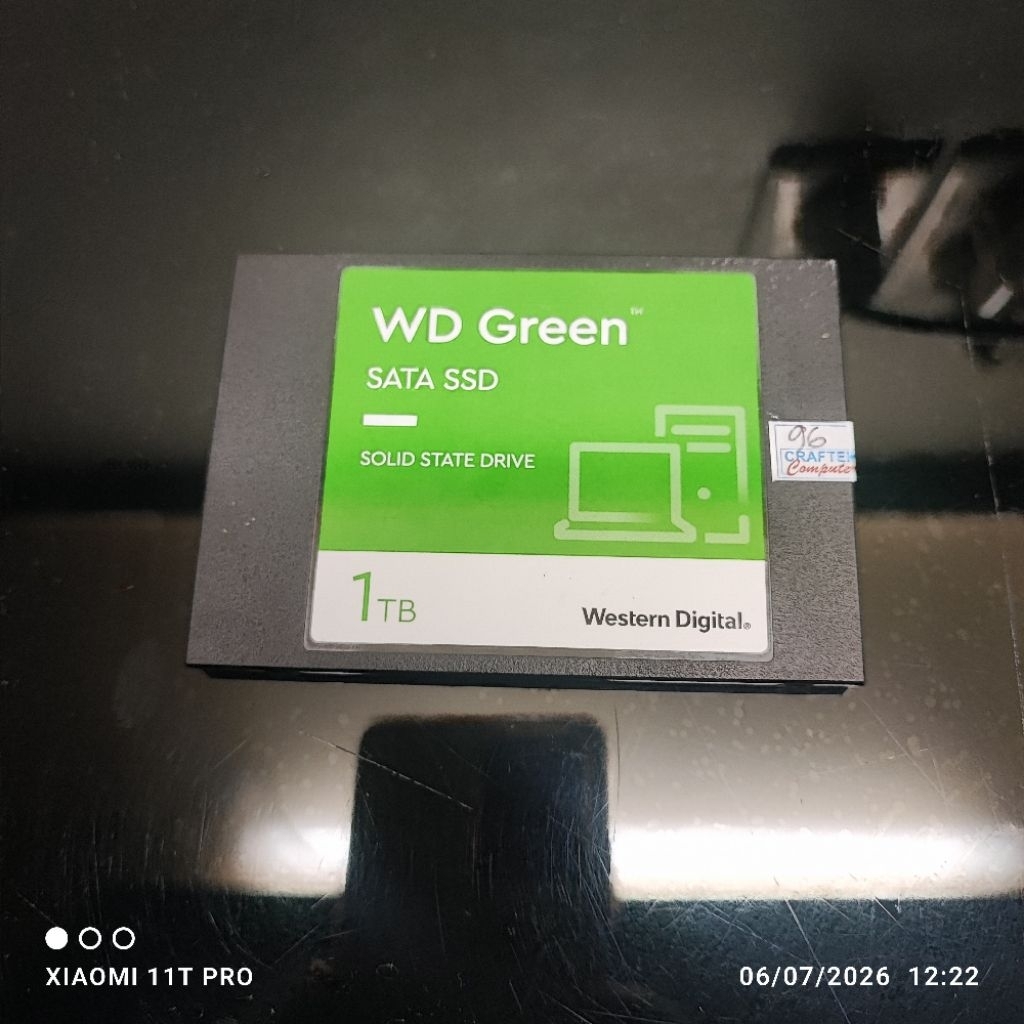 ssd wd green 1tb sata 2.5" health 96% ori second