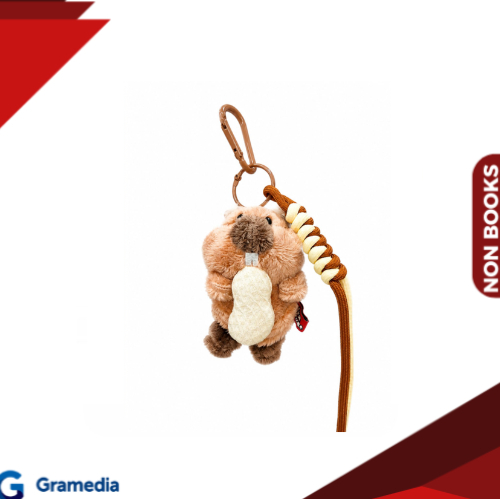 Gramedia Medan - CHERISH BEAR KEYCHAIN MARMOT ACC PEANUT