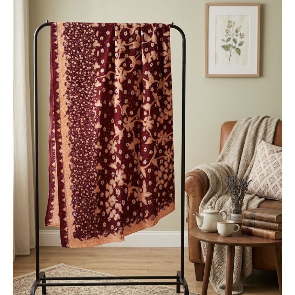 Ready Burgundy Batik Tulis Asli Lasem Batik Batik Lasem