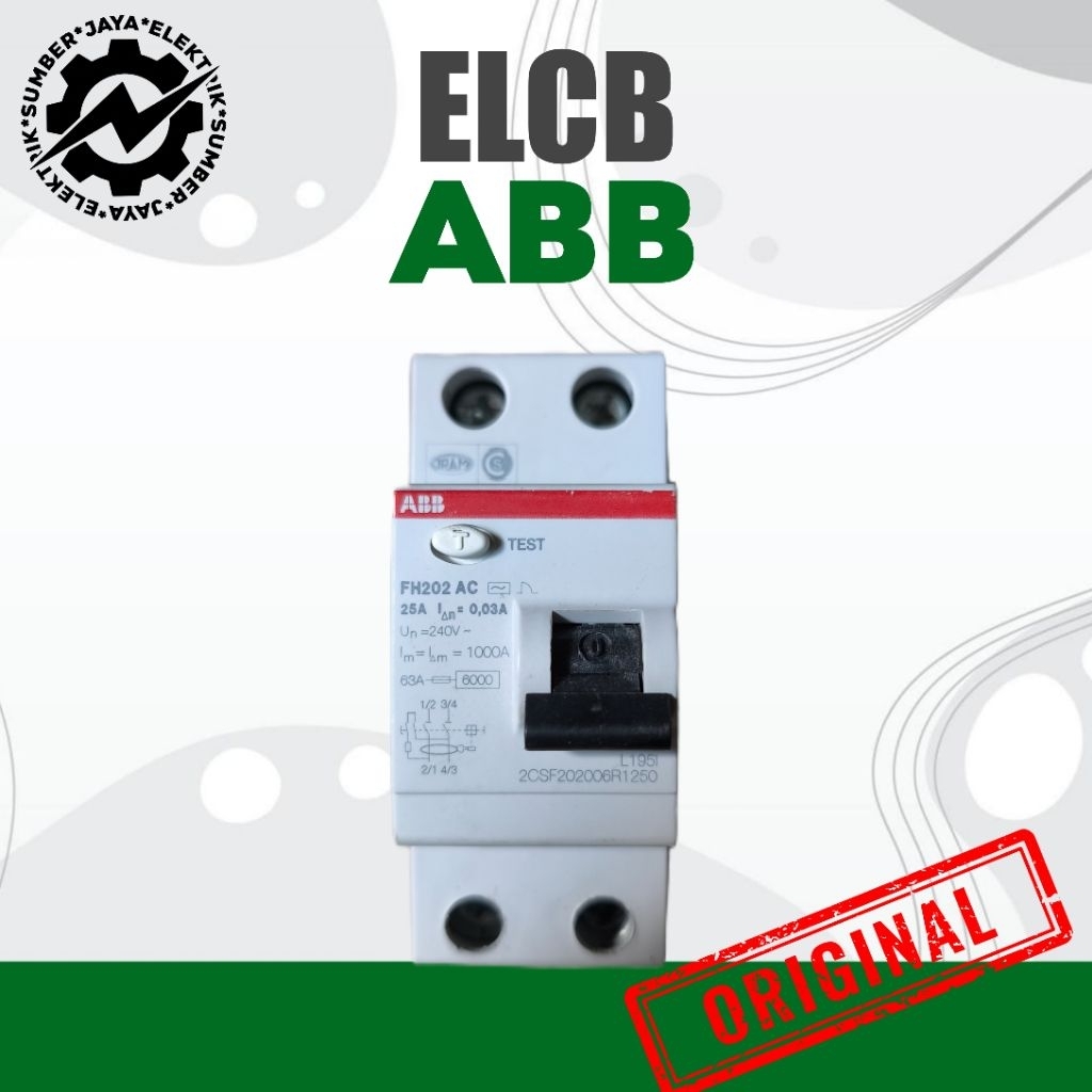 ELCB ABB FH202 AC 25A ORIGINAL