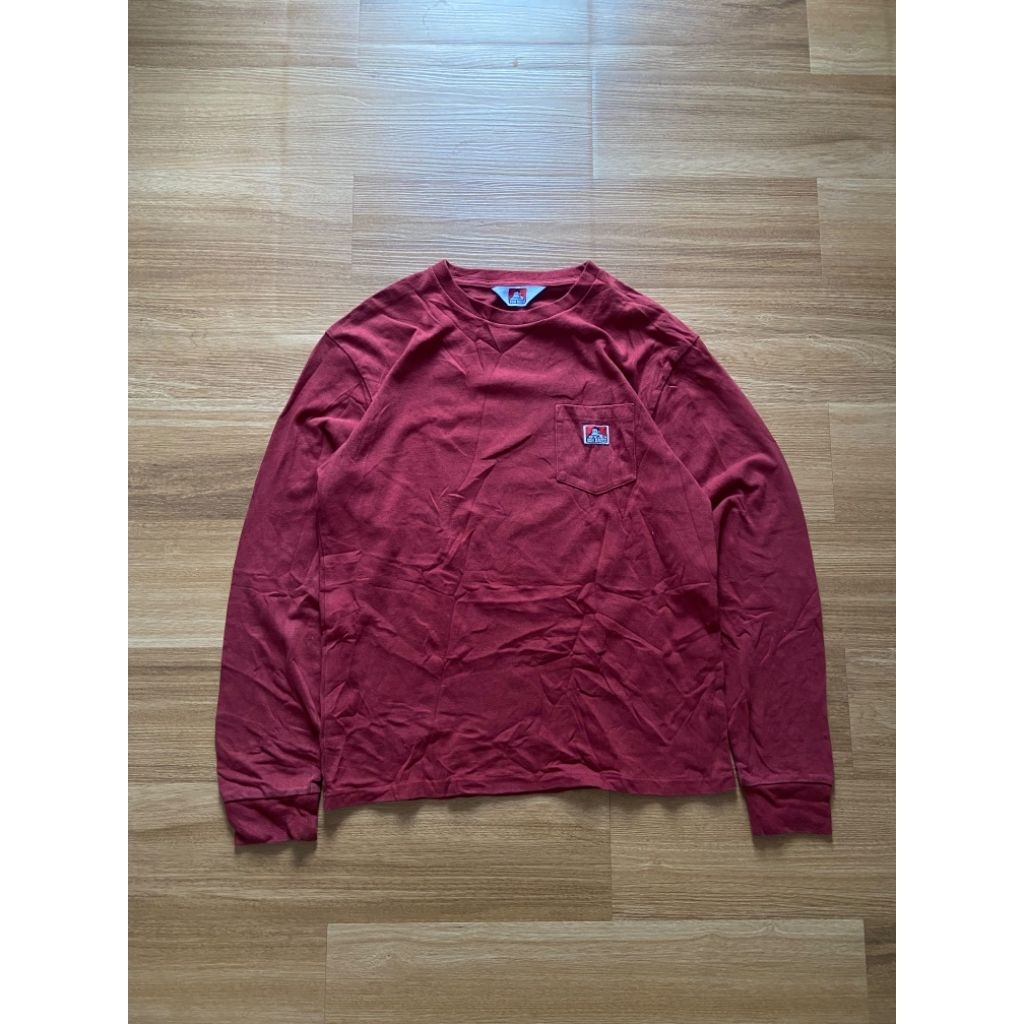 KAOS LENGAN PANJANG BEN DAVIS POCKET LONGSLEEVE SHIRT