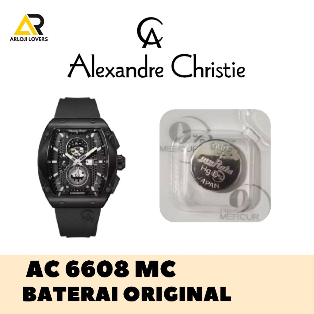 Baterai Jam Alexandre Christie AC6608MC Original