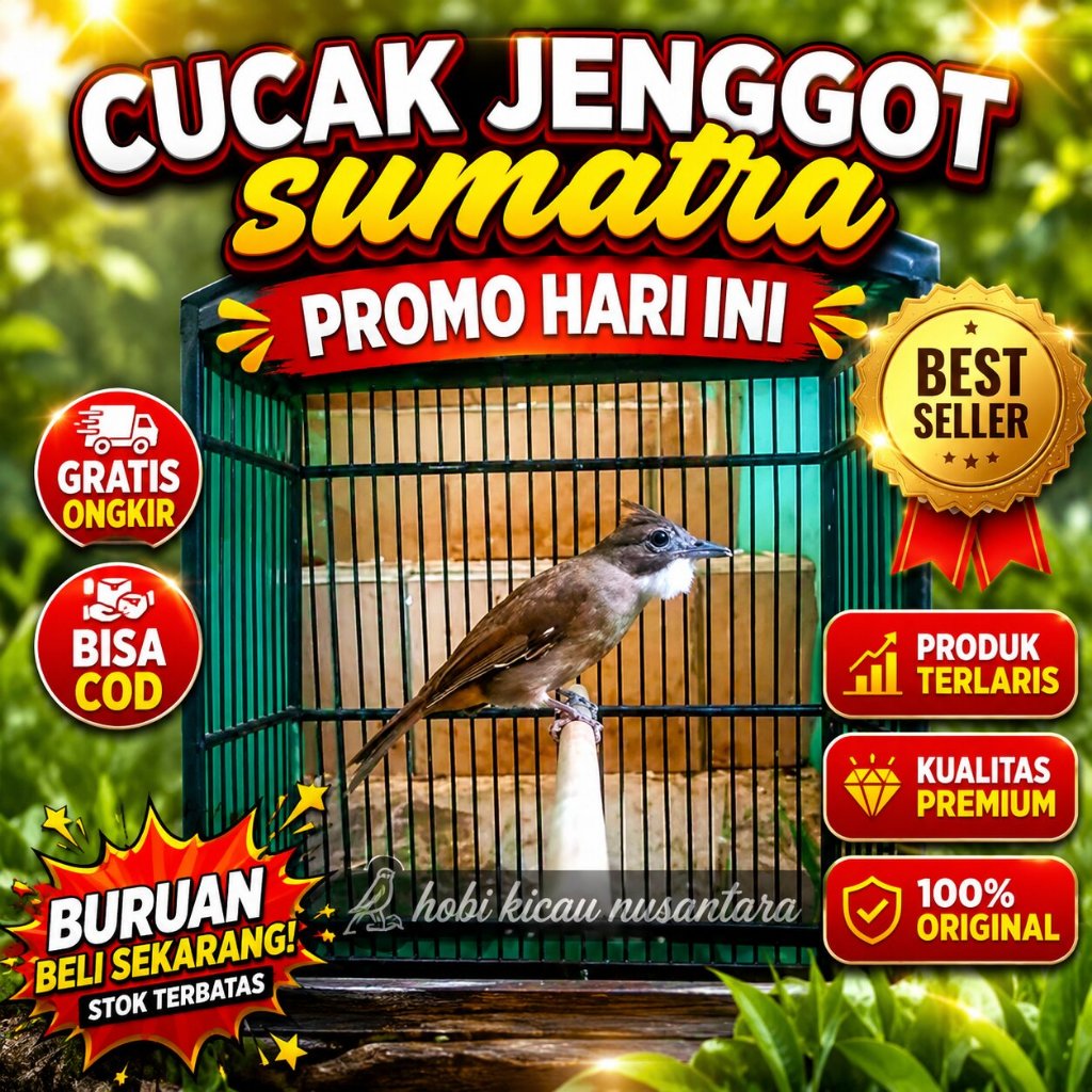 burung cucak jenggot sumatra masteran handal jenggot medan