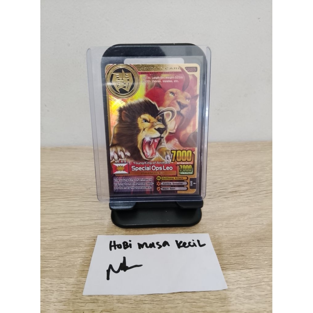 Kartu Animal Kaiser Plus V3 Gold Special Ops Leo Original Mesin
