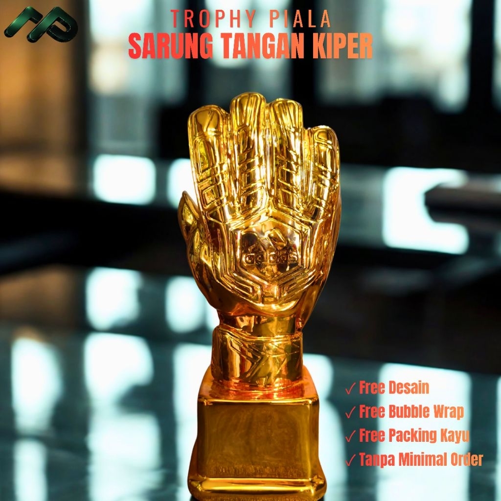 Piala Fiber, Trophy Fiber, Piala Sarung Tangan Kiper, Trophy Goal Keeper