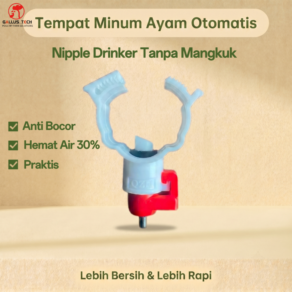 Lintu-Nipel Ayam Petelur|Komponen Nipple Drinker Ayam Paket Grosir untuk Kandang dan Resellern|1000P