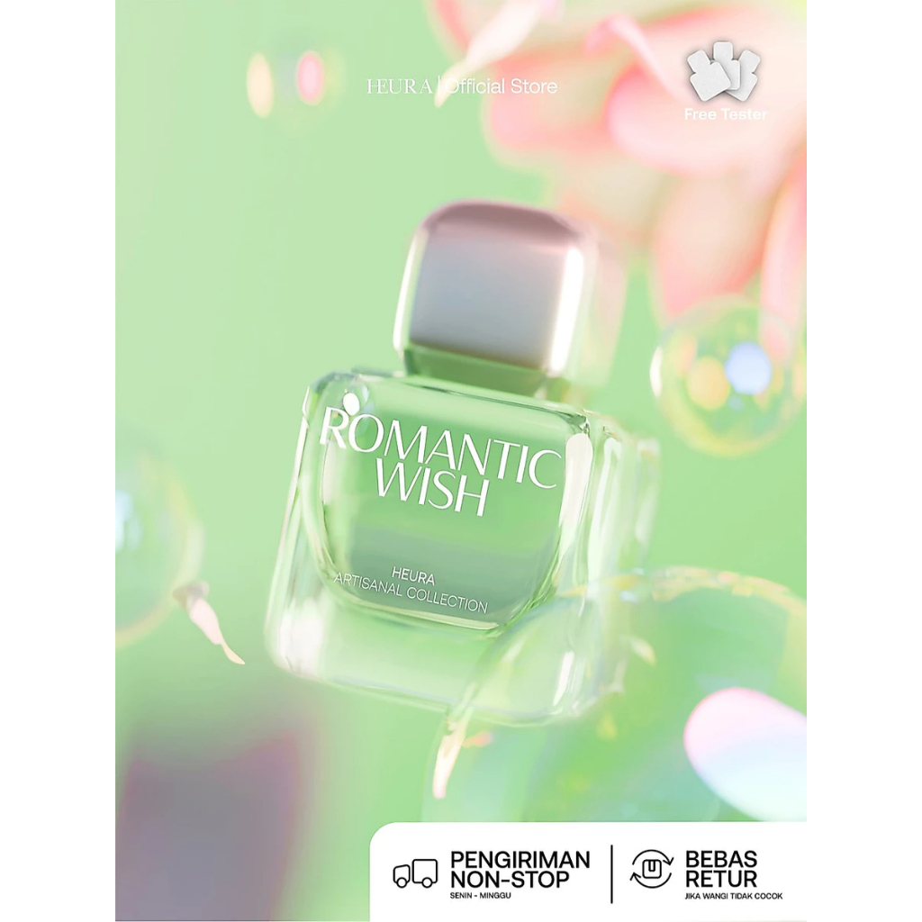 HEURA Romantic Wish - Extrait de Parfum - Aroma Fresh Floral Elegant Calming Parfum Tahan Lama