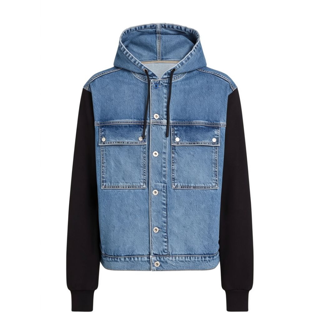 Fleece-work jaket denim hodie jeans